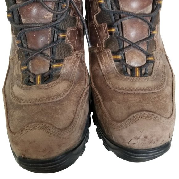 Carhartt Men 8D Brown Leather Steel Toe Waterproof